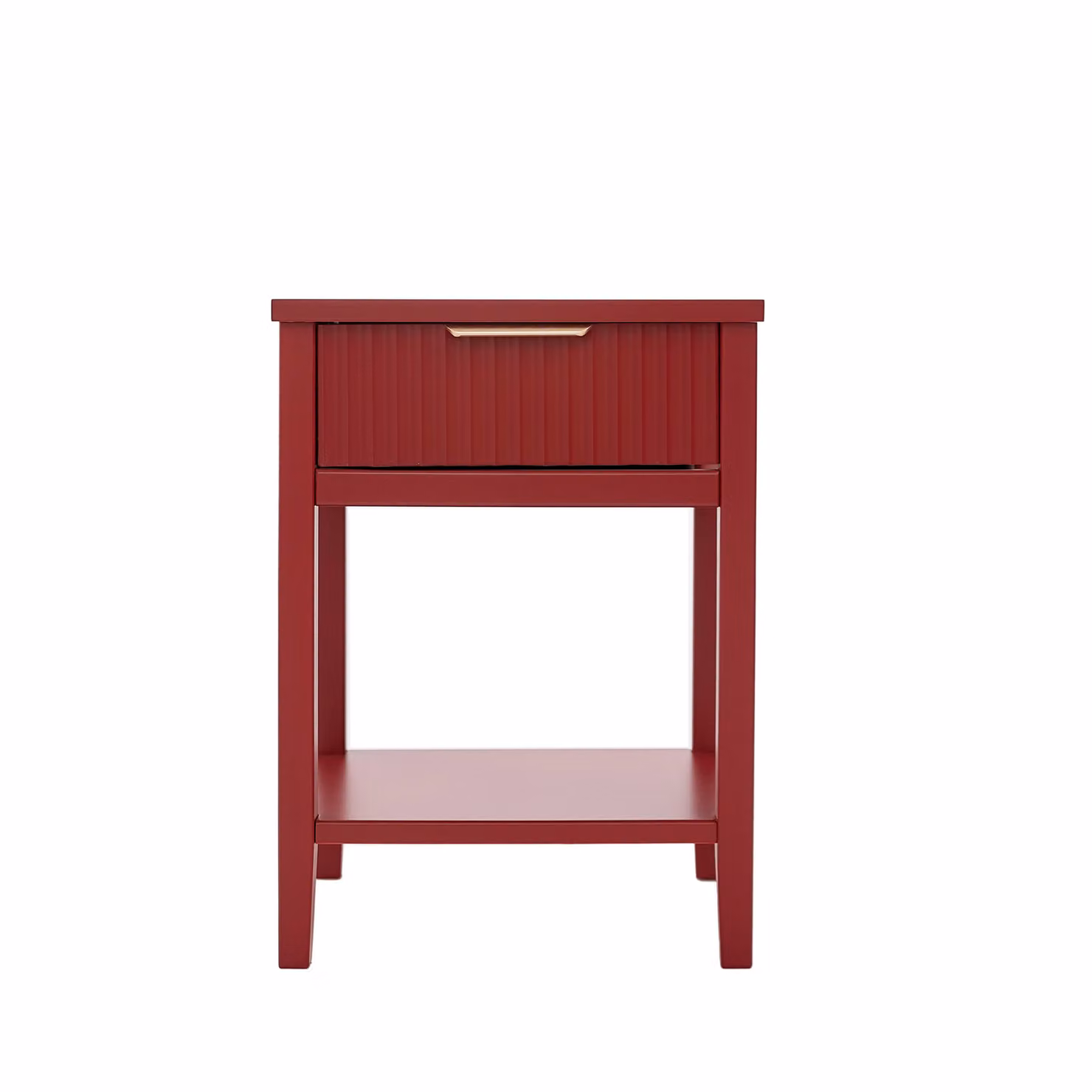 Cabinet Bits Monti 1 Drawer Bedside Table in Red Metal – 2