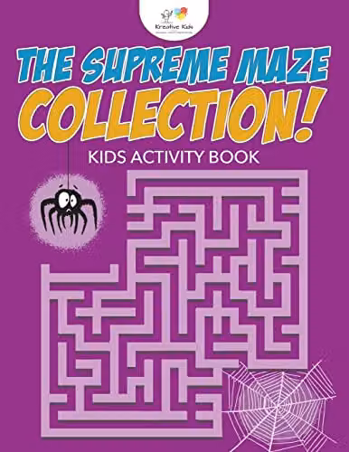 Kreative Kids Supreme Maze Collection Kids Activity Book in Purple