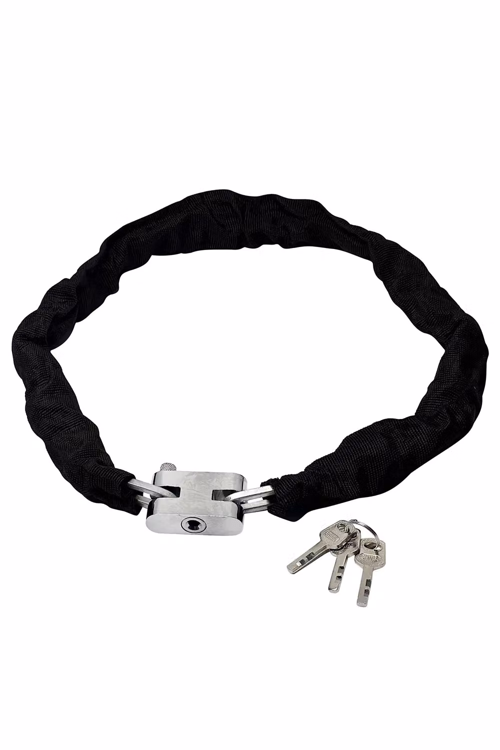 Neel Blue Heavy Duty Black Bike Lock Chain with 3 Keys, 38mm x 1.8m – 3