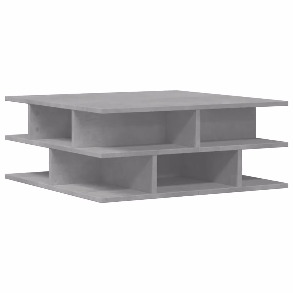 Berkfield Home Modern Square Coffee Table in Grey, W/D/H: 70 x 70 x 29 cm – 2