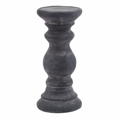 Love Lace Amalfi Small Grey Ceramic Column Candle Holder – 1