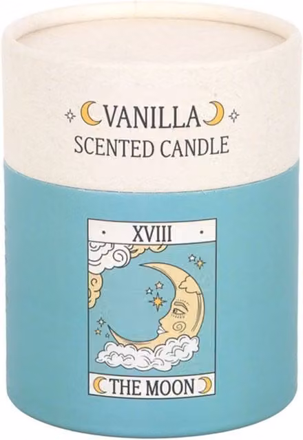 KDMK Moon Vintage Tarot Vanilla Scented Candle, White, 29 g