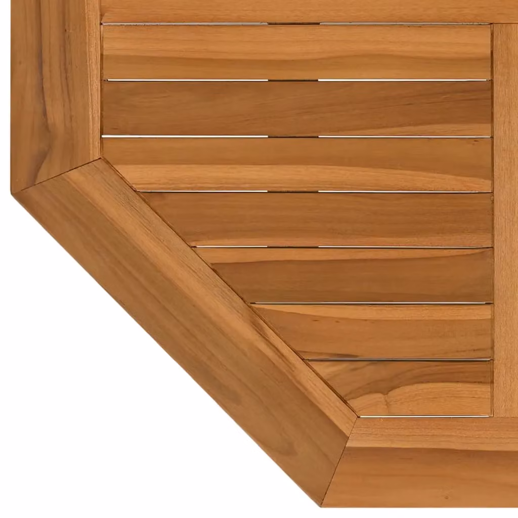 Berkfield Home Octagonal Solid Wood Teak Table Top, Brown, W/D/H: 80 x 80 x 2.5 cm – 4