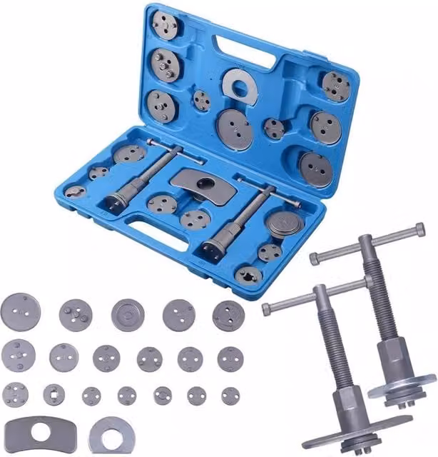 SPETLEK 23pc Brake Caliper Piston Rewind Wind Back Tool Kit in Grey