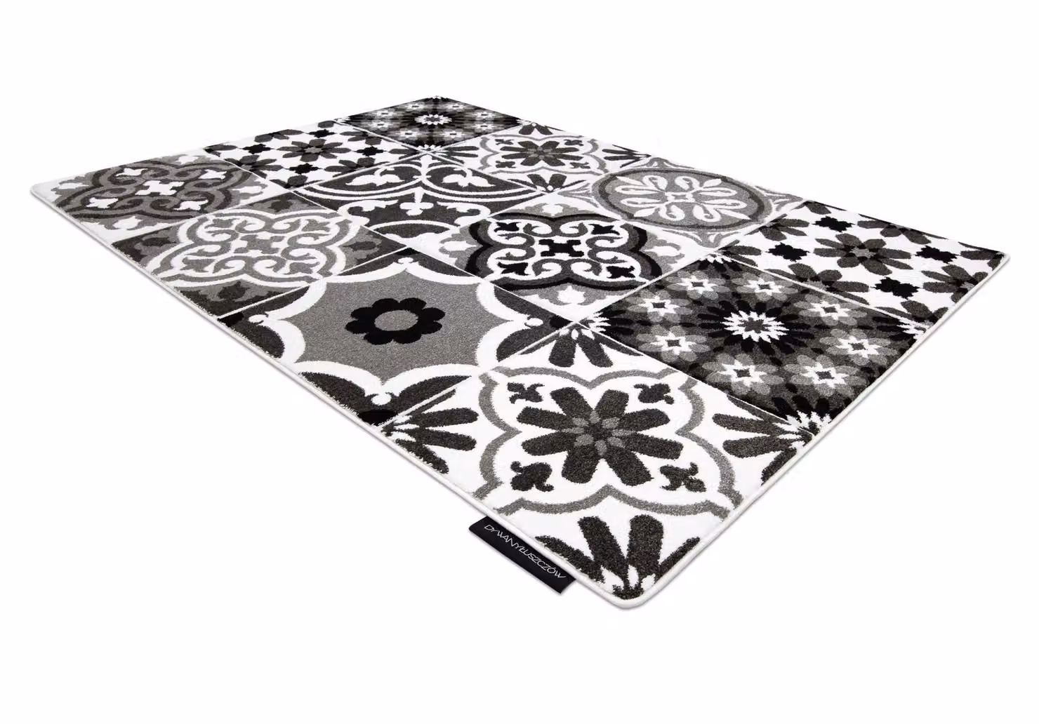 RugsX Alter Geometric Grey Rectangular Rug, W: 140 cm, D: 190 cm – 4