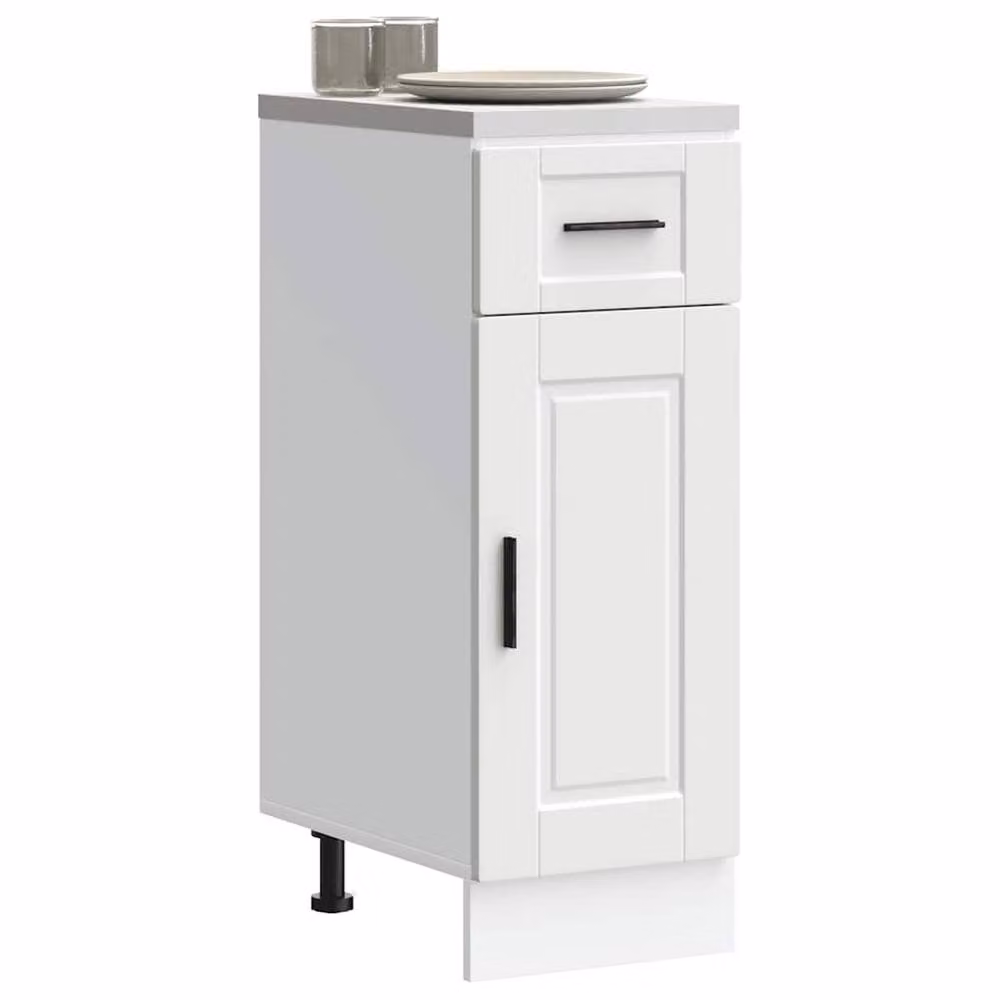 Berkfield Home Porto White Kitchen Base Cabinet in Engineered Wood – 2