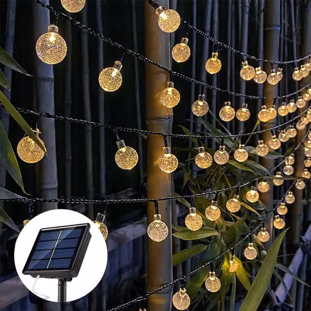 Extrastar Solar LED Sphere String Lights in Warm White