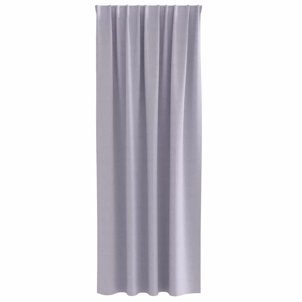 Berkfield Home Modern Opaque Polyester Curtains, 2 Pack, Grey, H 260 x W 140 cm – 2