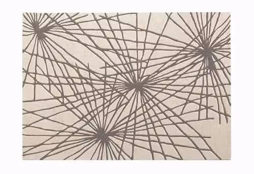 Esselle Home Aura Starburst Wool Rug in Anthracite and Sand, W: 200 cm, D: 290 cm – 1
