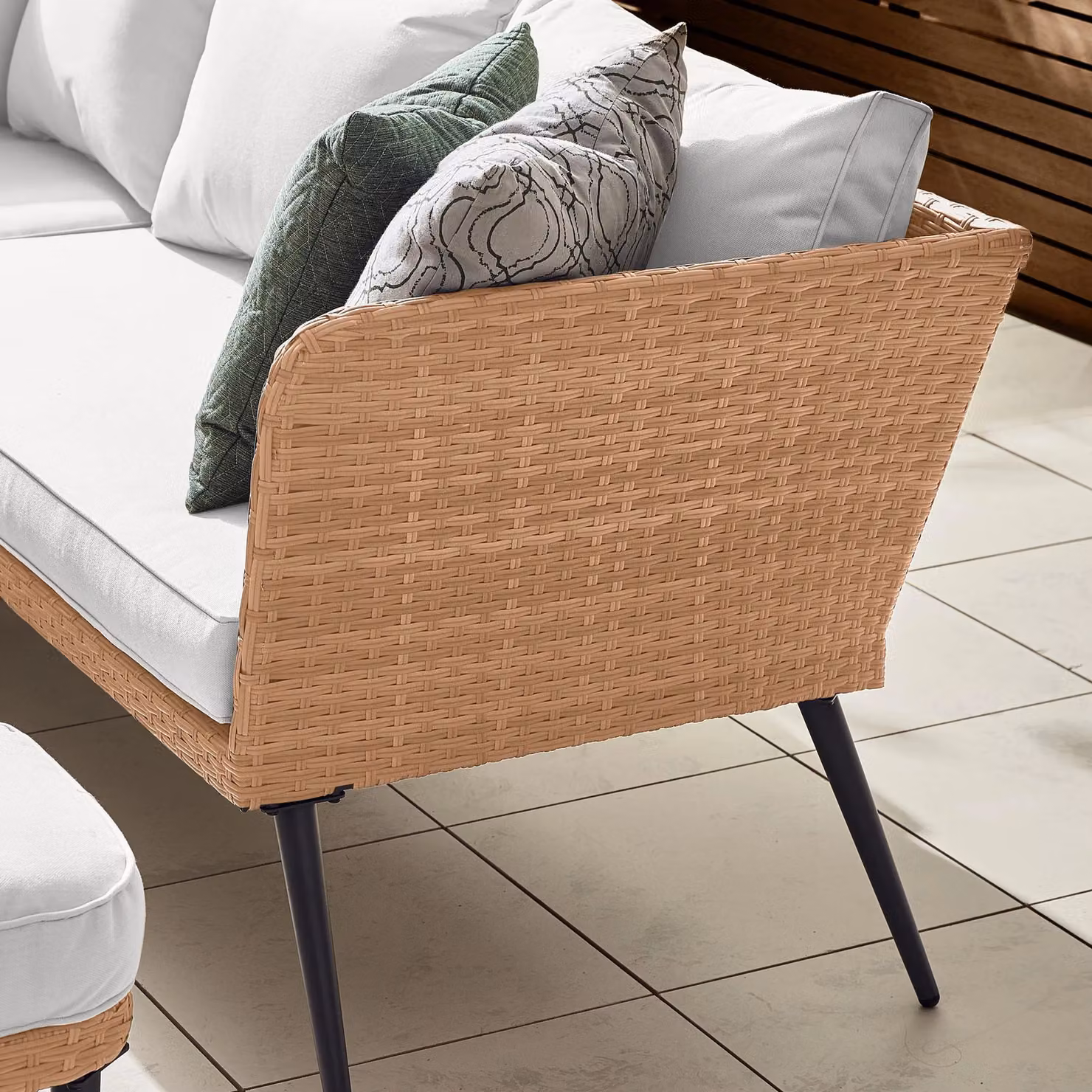 FurnitureboxUK Seychelles 9 Seater Rattan Outdoor Garden Sofa and Table Set in Grey, Brown and Beige – 2