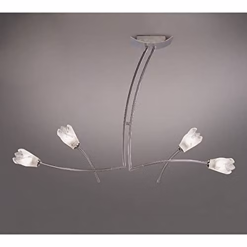 Netlighting Inspired Mantra Pietra Linear Pendant 2 Arm 4 Light G9 in Polished Chrome Silver – 2