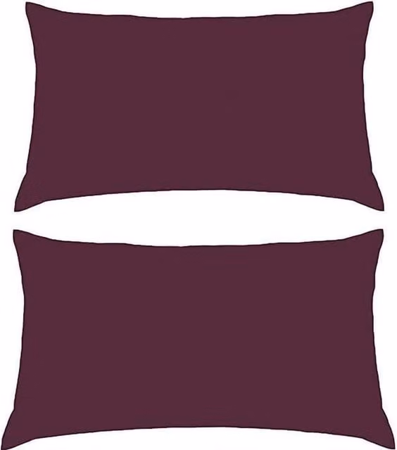 NewEdgeBlinds Plain Purple Percale Pillowcase Pair