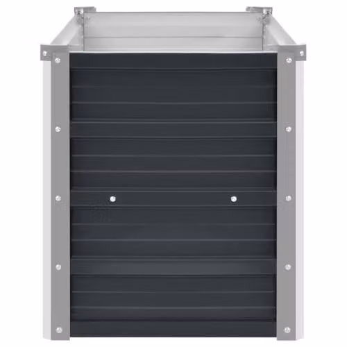 vidaXL Anthracite Galvanised Steel Raised Bed W/D/H: 100 x 40 x 45 cm – 4