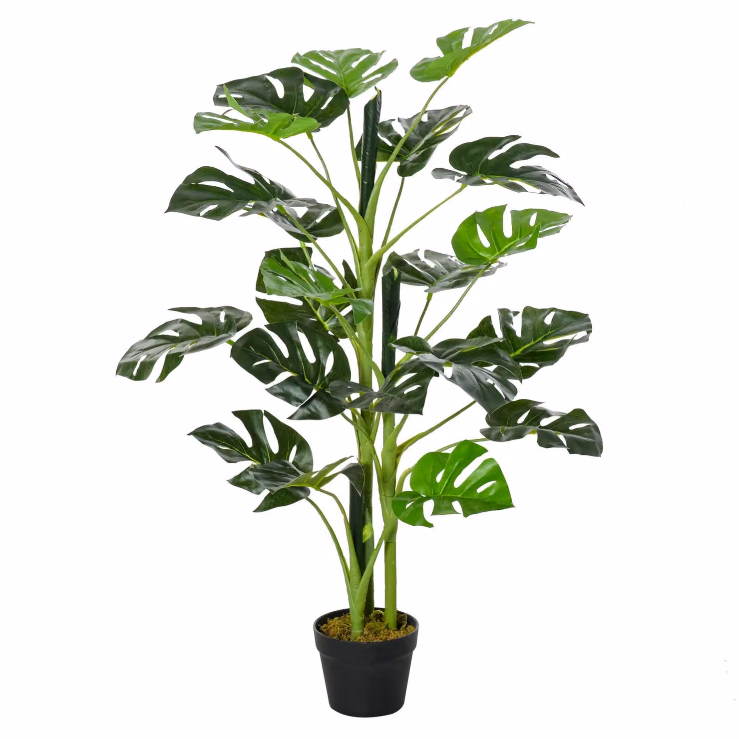OUTSUNNY Artificial Monstera Tree in Pot, Green, Height: 100 cm – 2