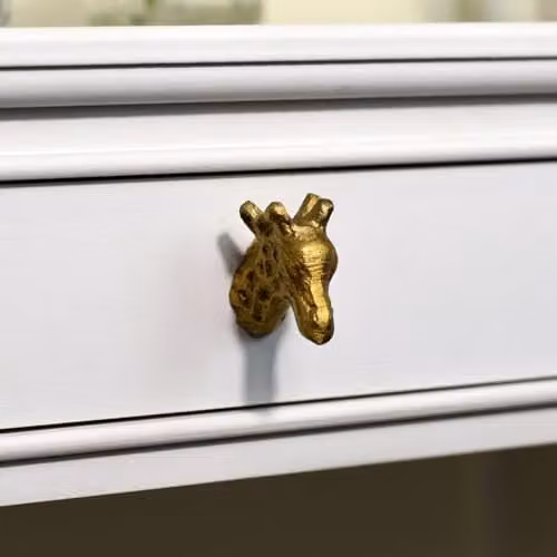 Melody Maison Matt Gold Giraffe Metal Drawer Knob – 1