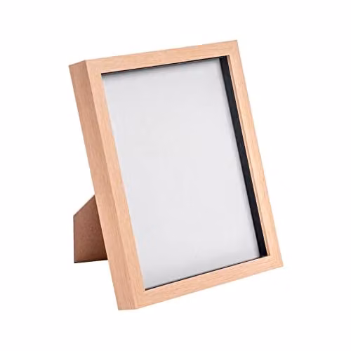 Nicola Spring Modern Rectangular 3D Shadow Box Photo Frame in Black or Brown, W/D/H: 27.5 x 22.5 x 3.5 cm