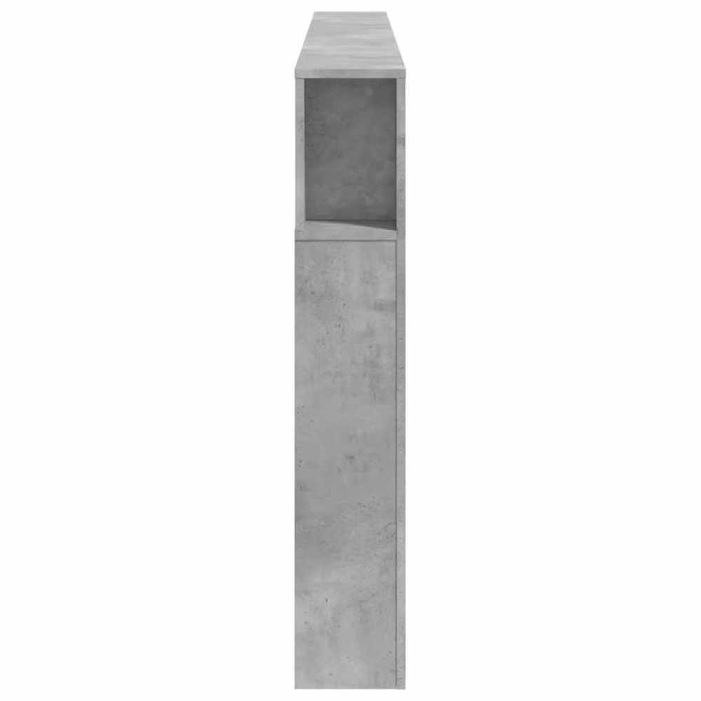 Berkfield Home LED Headboard in Concrete Grey with Integrated Lighting and Shelf, W: 220 cm, D: 18.5 cm, H: 103.5 cm – 3