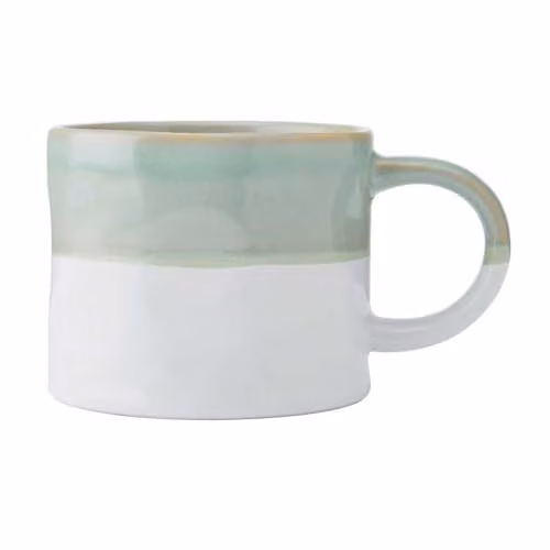 Mikasa Stoneware Mug in Green and White, 350ml