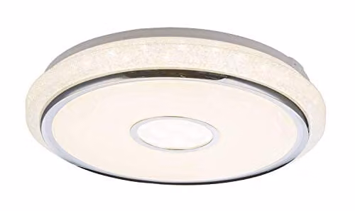 Netlighting Dani LED Ceiling Light White with Remote Control, Dimmable Timer and CCT Control