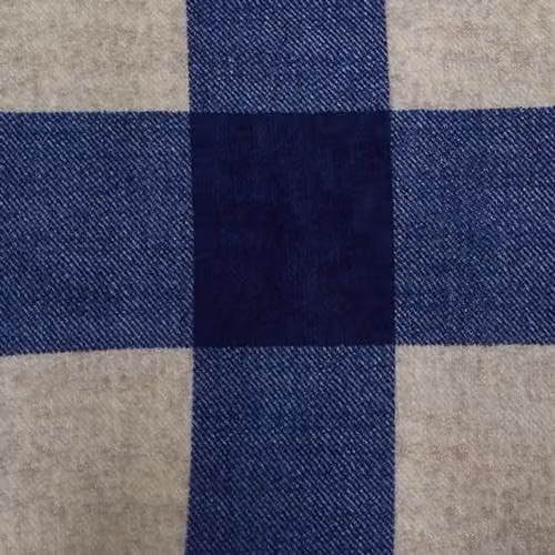 Ulster Weavers Bedlam Blue and White Check Reversible Sherpa Flannelette Duvet Cover and Pillowcase Set, W/D/H: 200 x 200 cm – 4