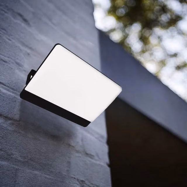 CGC Parry 30W LED Floodlight with White Opal Diffuser, Black Aluminium Body, IP65 Rated