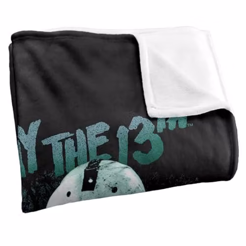 Warner Bros. Friday The 13th Lurk Silky Touch Super Soft Fleece Throw Blanket, Multicolour, W: 91.44 cm x D: 147 cm – 2