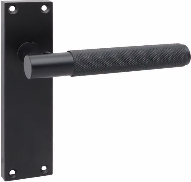 Golden Grace Matt Black Door Handle Set of 6