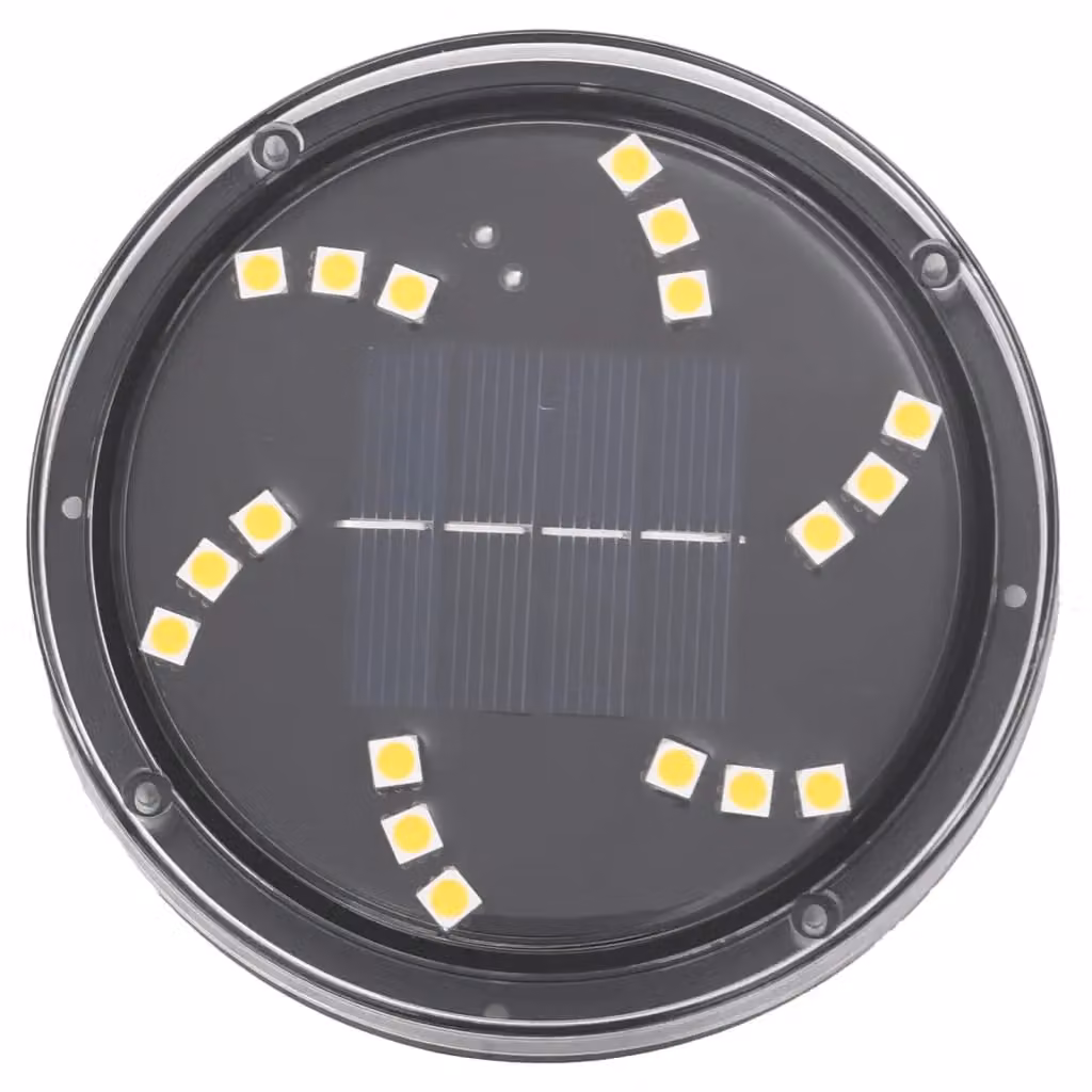 Berkfield Home Solar Ground Lights with Ground Spikes, 12 Piece Set, Warm White, Black – 3