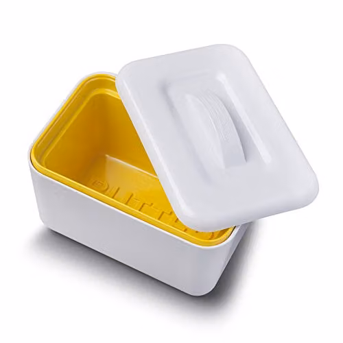 Zeal Melamine Insulated Butter Dish with Lid in White – 1