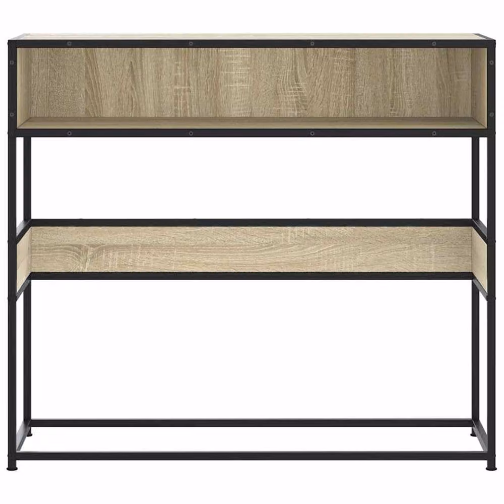 Berkfield Home Sonoma Oak Console Table in Light Tan, W/D/H: 90 x 35 x 80 cm – 2