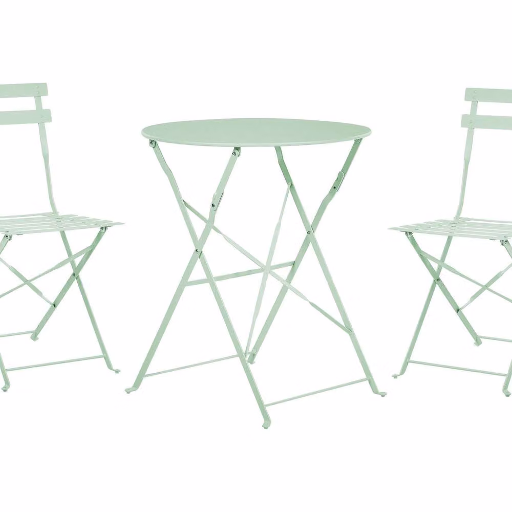 Wyld and Coco 3-Piece Foldable Bistro Set in Green – 2