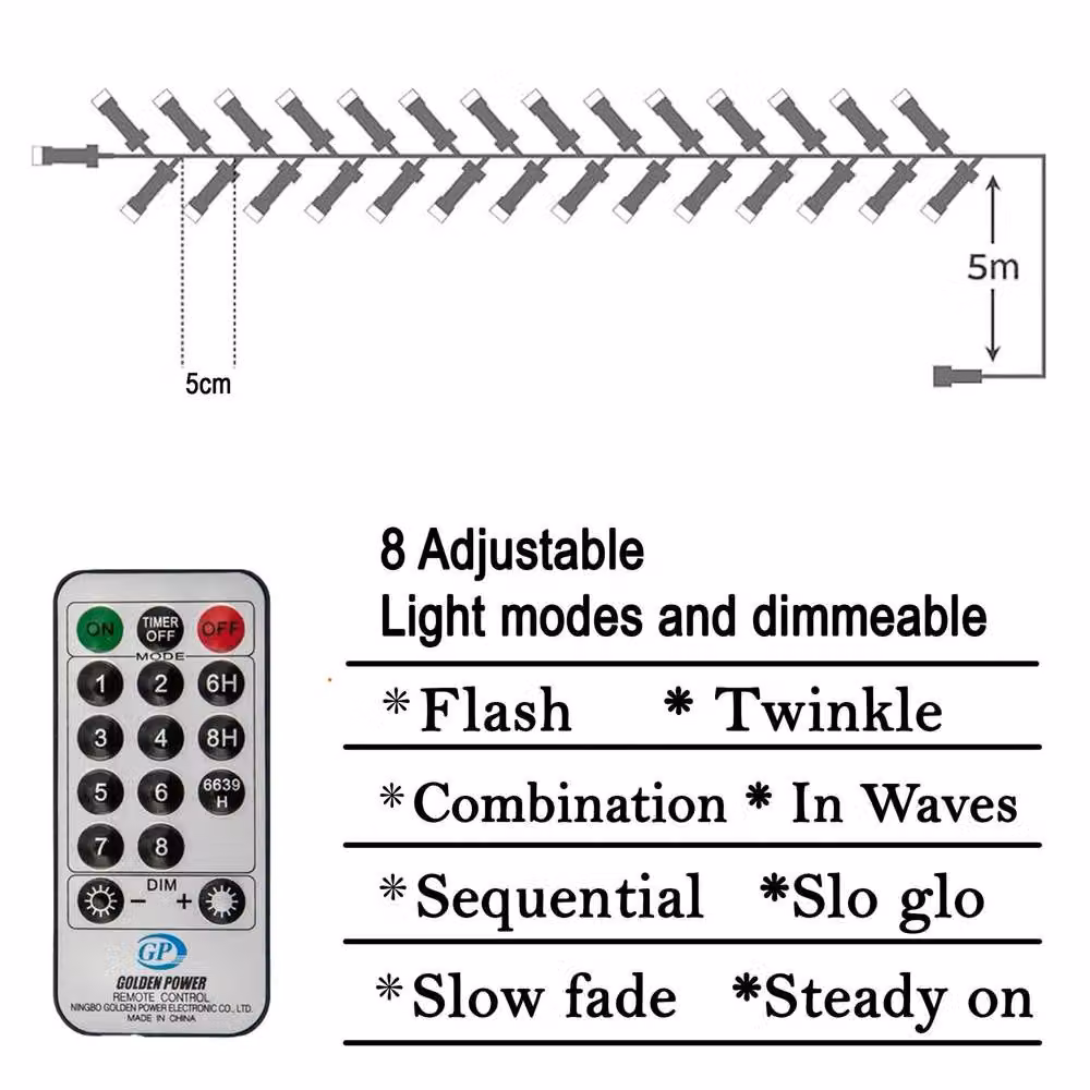 Shatchi 720 LED Warm White Outdoor Cluster Fairy Lights with Remote Control and Timer, 29m Copper String – 2