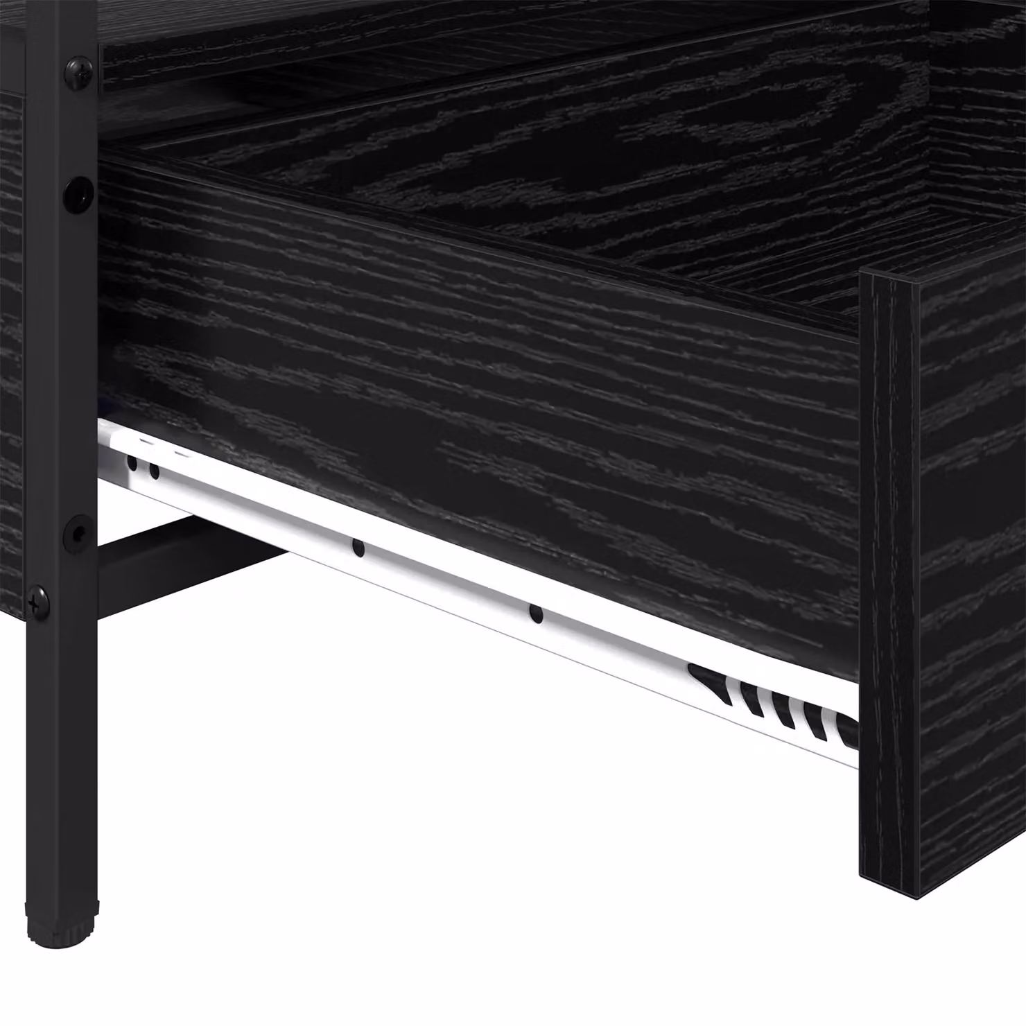 Berkfield Home Black Oak Coffee Table, W/D/H: 100 x 51 x 45 cm – 4