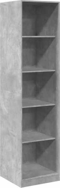 Berkfield Home Minimalist Wardrobe in Concrete Grey, W/D/H: 50 x 50 x 200 cm