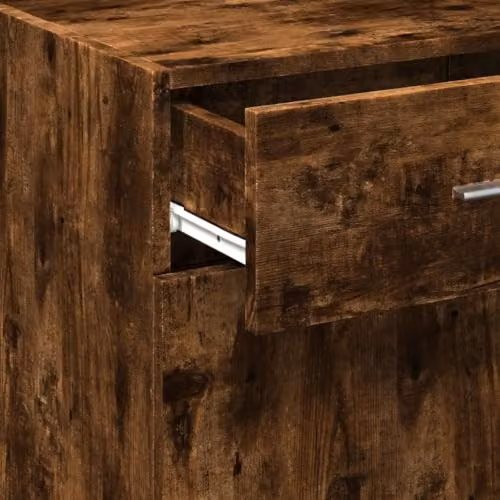 vidaXL Modern Sideboard in Smoked Oak Brown, W/D/H: 50 x 42.5 x 93 cm – 5