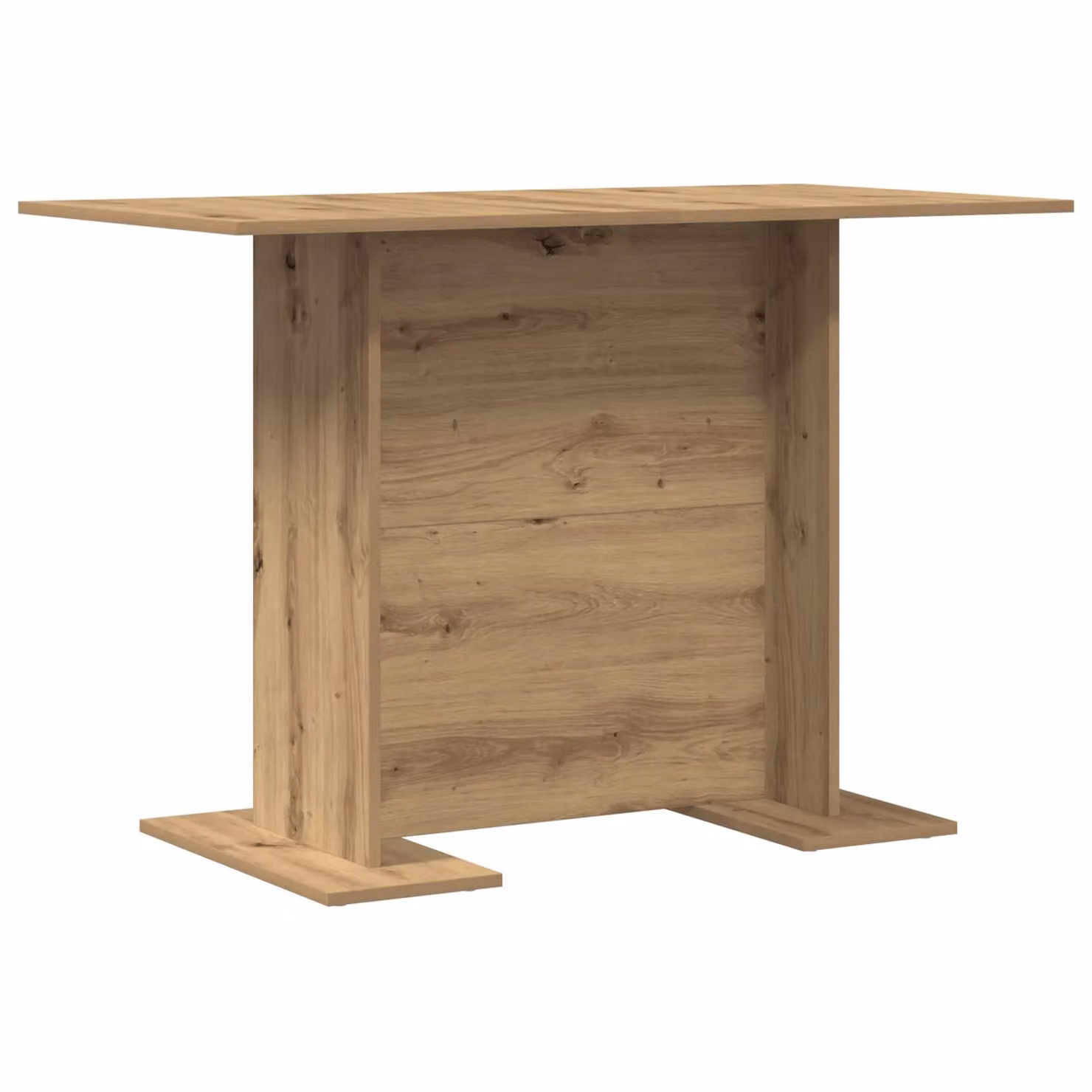 Berkfield Home Artisan Oak Dining Table in Brown, W/D/H: 110 x 60 x 75 cm – 2