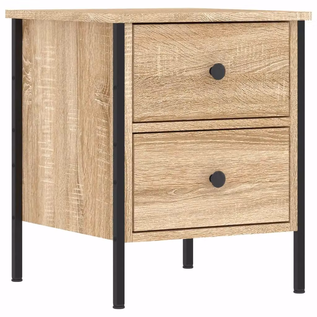 Berkfield Home Bedside Cabinet in Sonoma Oak Brown, W: 40 cm, D: 42 cm, H: 50 cm – 2