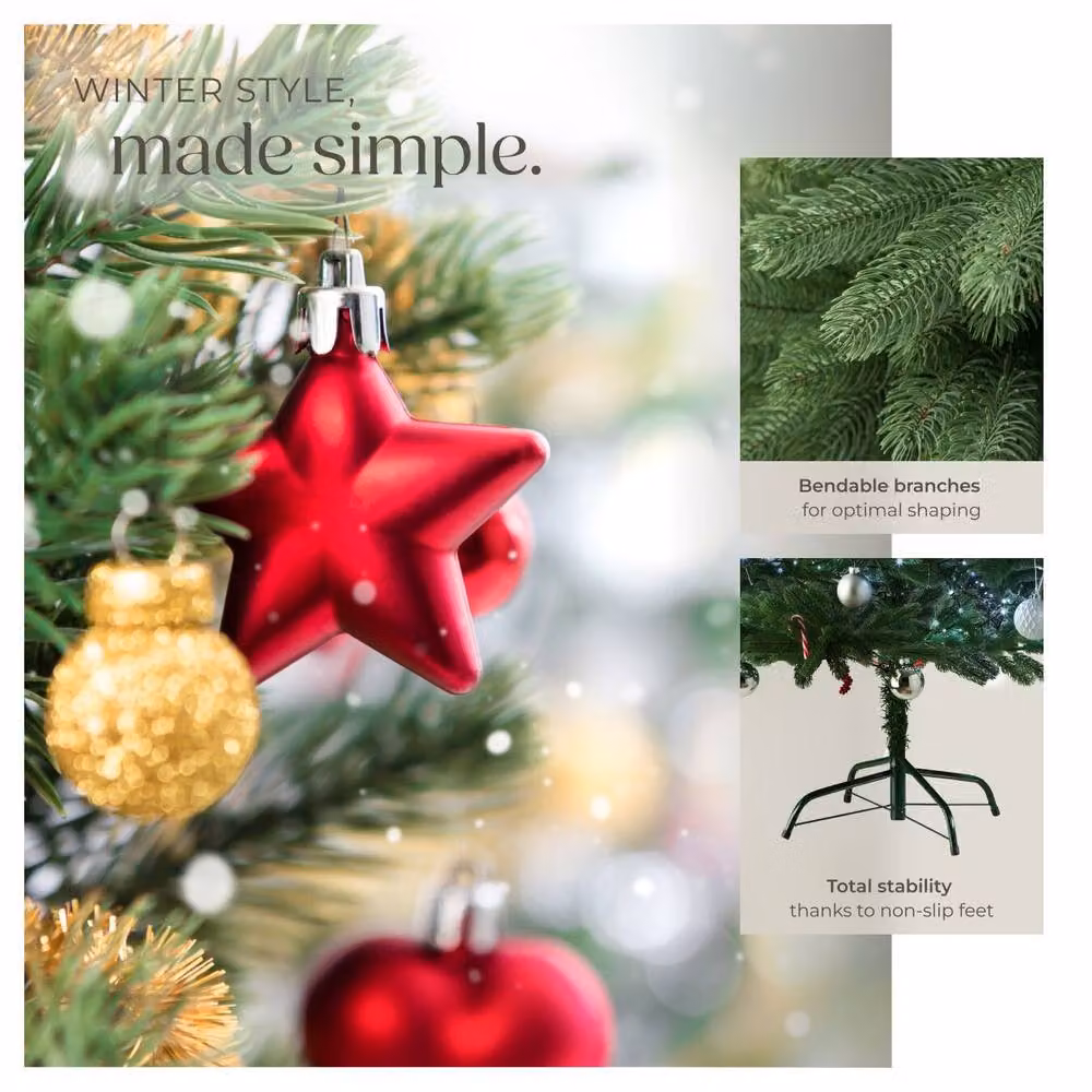 tectake Green Christmas Tree, Height: 180 cm – 3