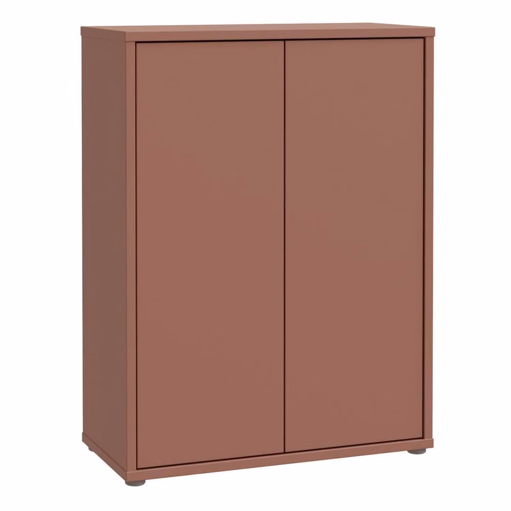 Furniture To Go Alice Springs Shoe Cabinet with 2 Push-to-Open Doors in Terracotta – 2