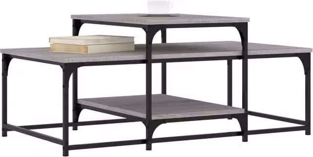 Berkfield Home Grey Sonoma Decorative Coffee Table, W/D/H: 102 x 60 x 45 cm – 1