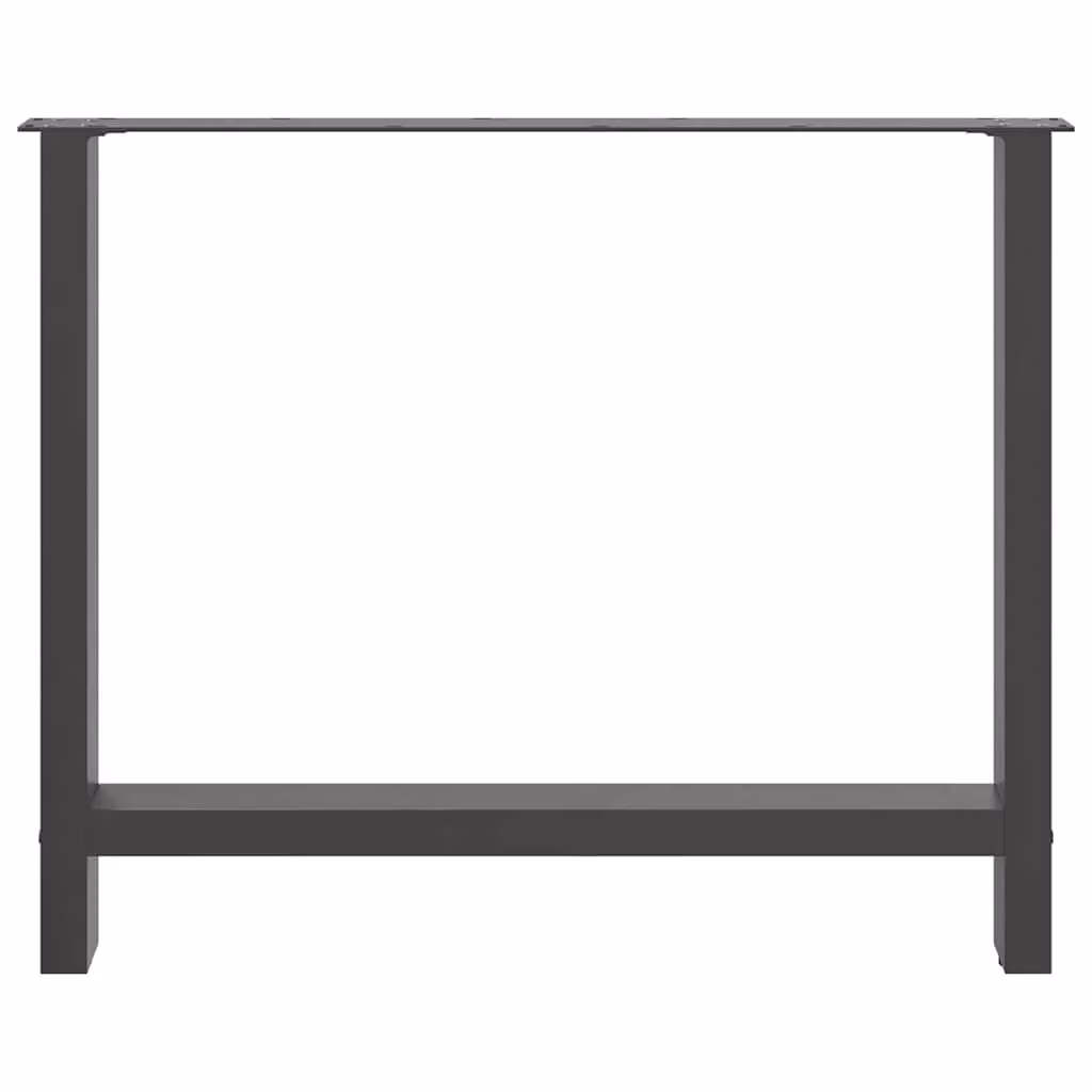 Berkfield Home Steel Coffee Table Legs in Anthracite, 2 pieces, H: 72-73 cm x W: 100 cm – 3