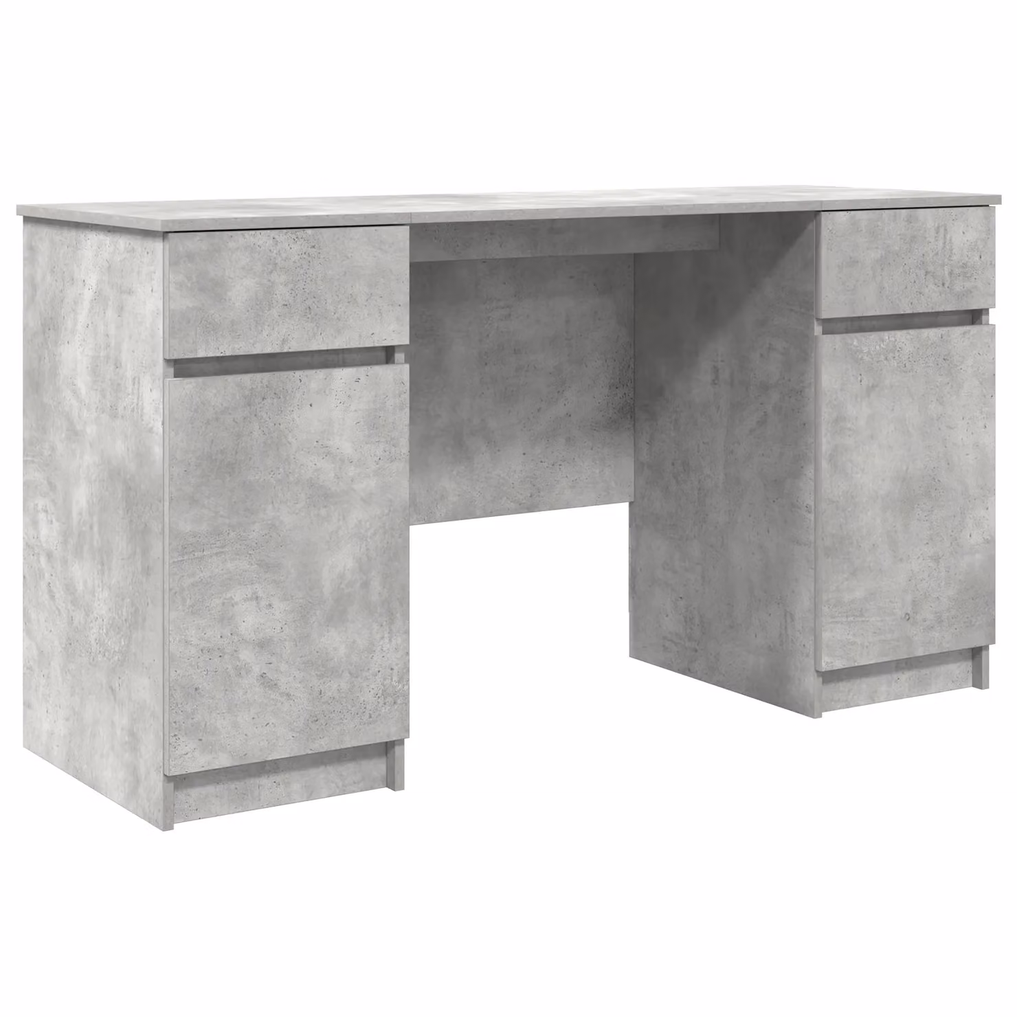 Berkfield Modern Writing Desk in Grey Concrete Finish, W/D/H: 140 x 49 x 76 cm – 2