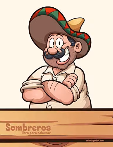 Sombreros Adult Colouring Book by Independently Published, Multicolour