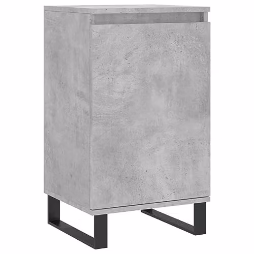 vidaXL Modern Sideboard in Concrete Grey, W/D/H: 40 x 35 x 70 cm