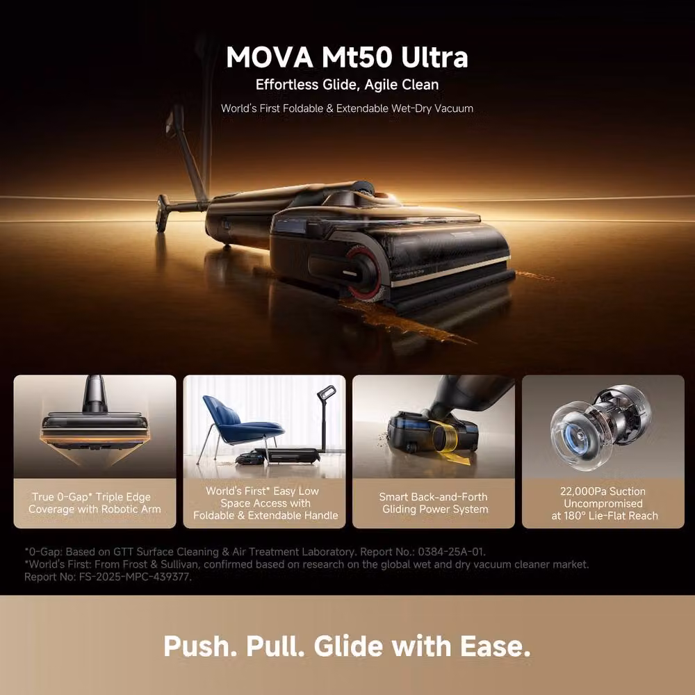 Mova M50 Ultra Bagless Wet and Dry Vacuum Cleaner in Black – 4
