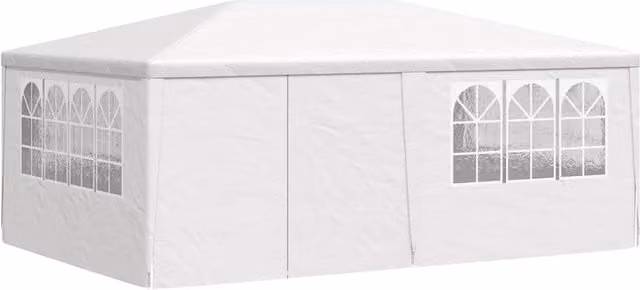 Berkfield Home Professional Party Tent with Side Walls, White, 4 x 6 m