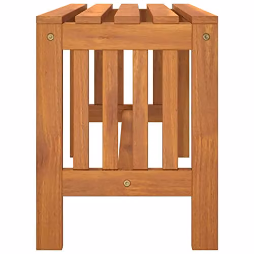 vidaXL Garden Bench in Brown Solid Eucalyptus Wood, W: 80 cm, H: 45 cm, D: 35 cm – 3