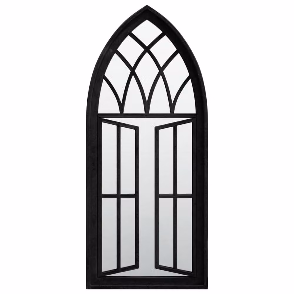 Berkfield Home Rectangular Tabletop Mirror in Black Metal and Glass, W: 70 cm, H: 30 cm, D: 30 cm – 3