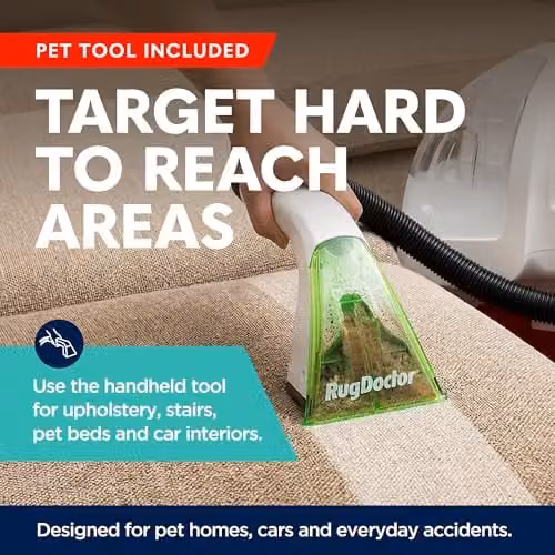 Rug Doctor Pet Portable Spot Carpet Cleaner in Red – 5