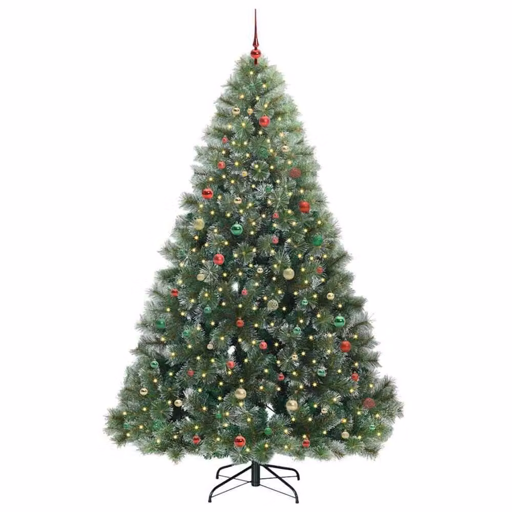 Berkfield Home Artificial Green Christmas Tree with 300 LEDs, Height: 240 cm – 3